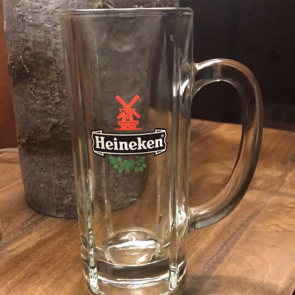 Heineken glass.